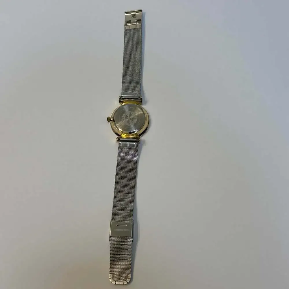Anne Klein AK-3781 Black Dial Diamond Mesh Watch